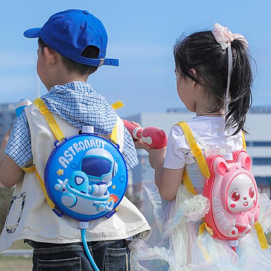 Backpack Water Squirter Toy Cute Animal Design 2000ml Soaker Sprayer Push-Pull Action Water Toy for Kids Outdoor Pool Beach Backyard Fun