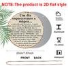 2D Flat, 1pc Round Wall Plaque with Inspirational Quote - 7.87x7.87 Inch Suitable for Home & Office Decor, Motivational Sign for Wall Mounting, Gift