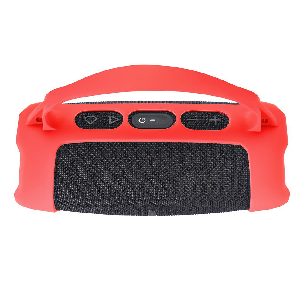 Silicone Cover Case Waterproof Travel Carrying Protective Gel Soft Skin with Shoulder Strap for JBL Charge 5 Wi-Fi Speaker