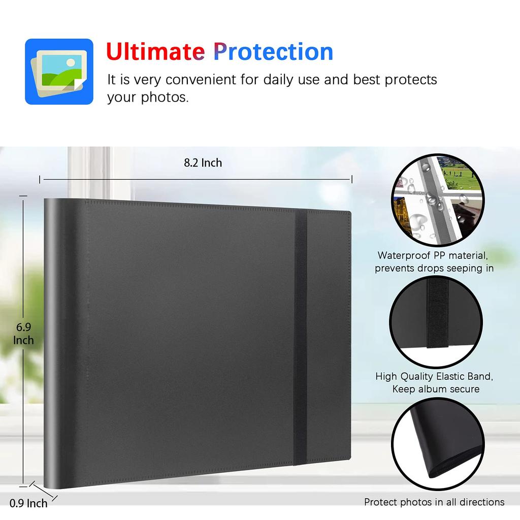 160 Pocket Photo Album for Fujifilm Instax Wide 300 Polaroid 600 Photo Polaroid Now OneStep2 600 Instant Film Album for POP Lab Instant Print Camera