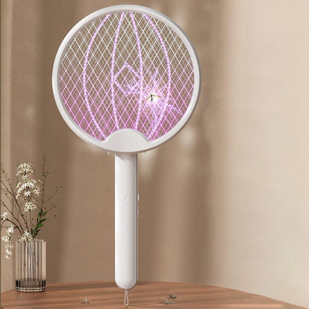 Foldable Electric Mosquito Swatter Rechargeable Fly Swatter Trap Bug Zapper  Dormitory