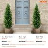 2 Pack 5' Artificial Cedar Topiary Tree Faux Plant UV Decor In/Outdoor
