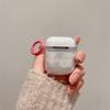Чехол для Airpods Pro Розовый Медведь Клубника Bluetooth Наушников 3-го Поколения Защитный Кейс Airpods 1 / 2 Поколения Подвесная Пряжка