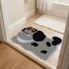 Non-Slip Bathroom Floor Mat Cartoon Decorative Door Mat Creative Diatom Mud Mat  Bathroom Area