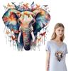 Наклейки с изображением акварельных слонов на одежде, новые аксессуары для одежды, термонаклейки своими руками, моющиеся термонашивки, принадлежности для рукоделия