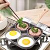 2/4 Hole Frying Pot Pan Thickened Omelet Pan Non-Stick Egg Pancake Steak Pan Cooking Egg Ham Pans Breakfast Maker Cookware