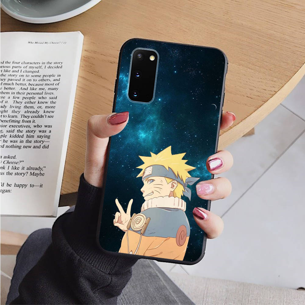 Чехол AD66 Naruto Black для iPhone 16 15 Plus 14 13 12 11 Pro 8 7 6S SE 5S X XR XS Max Realme C30 C33 C31 9I Huawei Y8P Y9 Sofe Cover