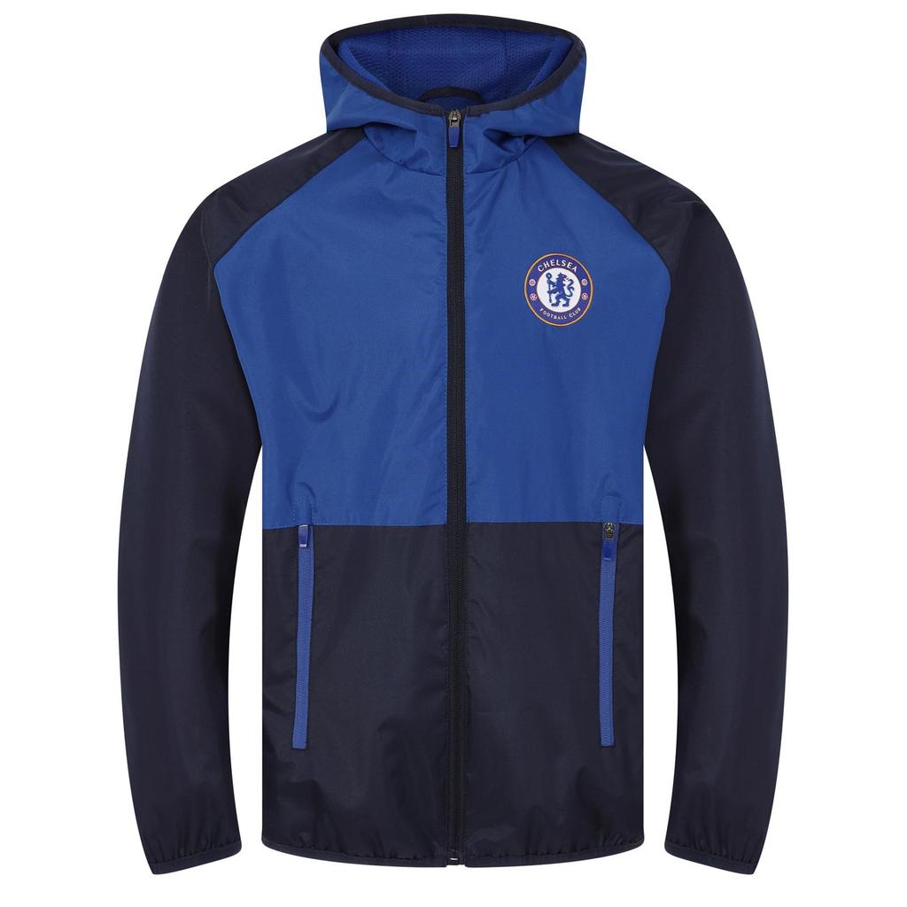 Chelsea FC Mens Crest Two Tone Windbreaker