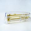 Desktop Stapler Stationery Accessories Transparent Plastic Standard Stapler For Home School Office Stapler Golden