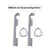 1 шт. Зажим для наконечника кия из алюминиевого сплава, инструменты для замены и ремонта, фиксатор торца бильярдного кия, полезный крепеж, зажимы для бильярдного кия