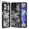 (Comes with Wrist Strap)ibmrs for Xiaomi Redmi Note 12 Pro+  Anti-Fingerprint Camo Case ,matte Clear Transparent Phone Protective Case
