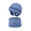 Children's Hat Scarf Set Winter Fleece Ear Protector Pullover Hat Boys Outdoor Windproof Warm Knitted Wool Hat