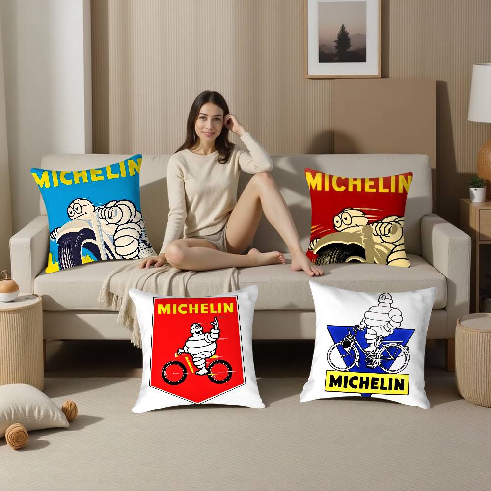 M-MichelinS T-Шины Наволочка Плюшевая Ткань Мягкая Наволочка Двусторонняя Печать Чехол для Подушки Бытовые Подарки