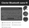 Samsung Tablet A9+ Bluetooth Keyboard Case with Backlit French Layout and Magnetic Attachment