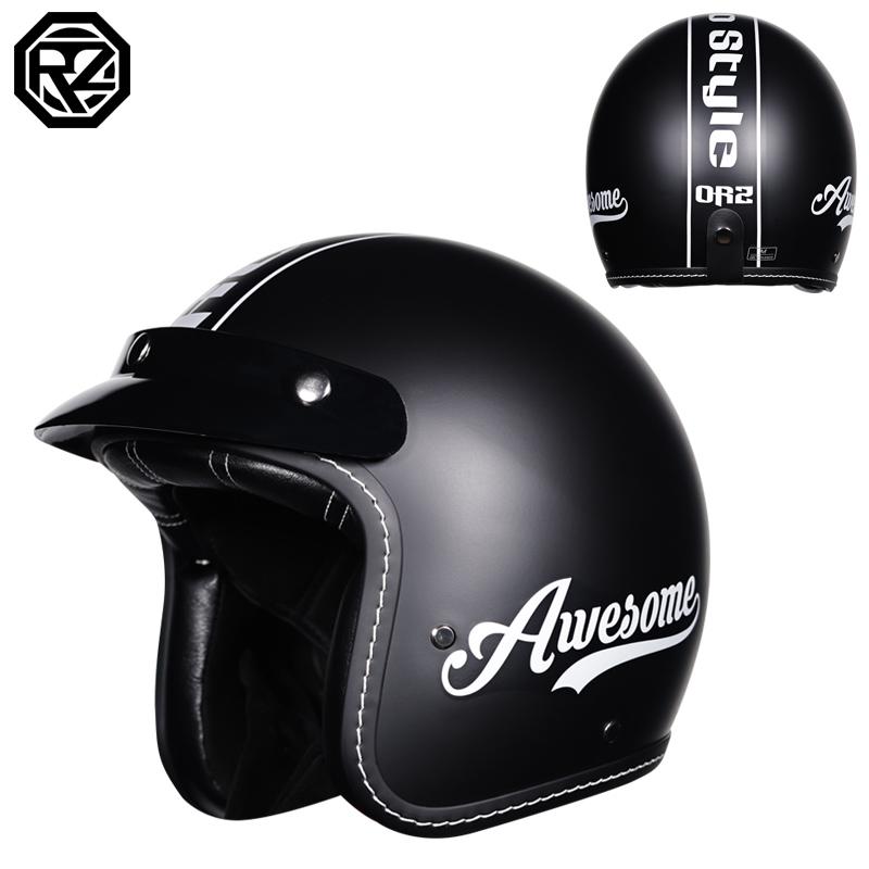 Винтажный мотоциклетный шлем шляпа 3/4 открытый полушлем шлем мото Four Seasons