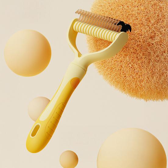 Щетка для вычесывания шерсти для собак с длинной шерстью, кошек, грабли для удаления подшерстка, для распутывания спутанной шерсти и колтунов, принадлежности для ухода за домашними животными