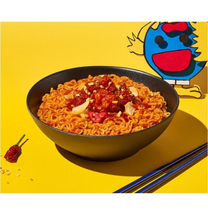 HARIM Mexican Seasoned Chicken Fried Noodles 136g × 4 – Spicy & Savory Korean Instant Noodles