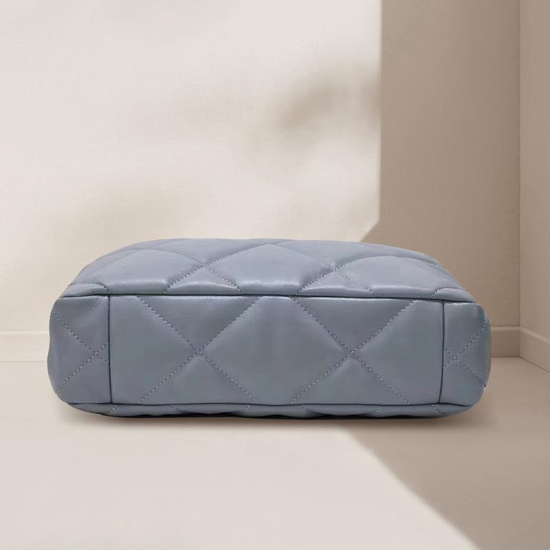 Кожаная маленькая сумка-шоппер Fragrant Wind 19Bag из овчины с ромбической цепочкой, сумка через плечо, женская сумка большой емкости