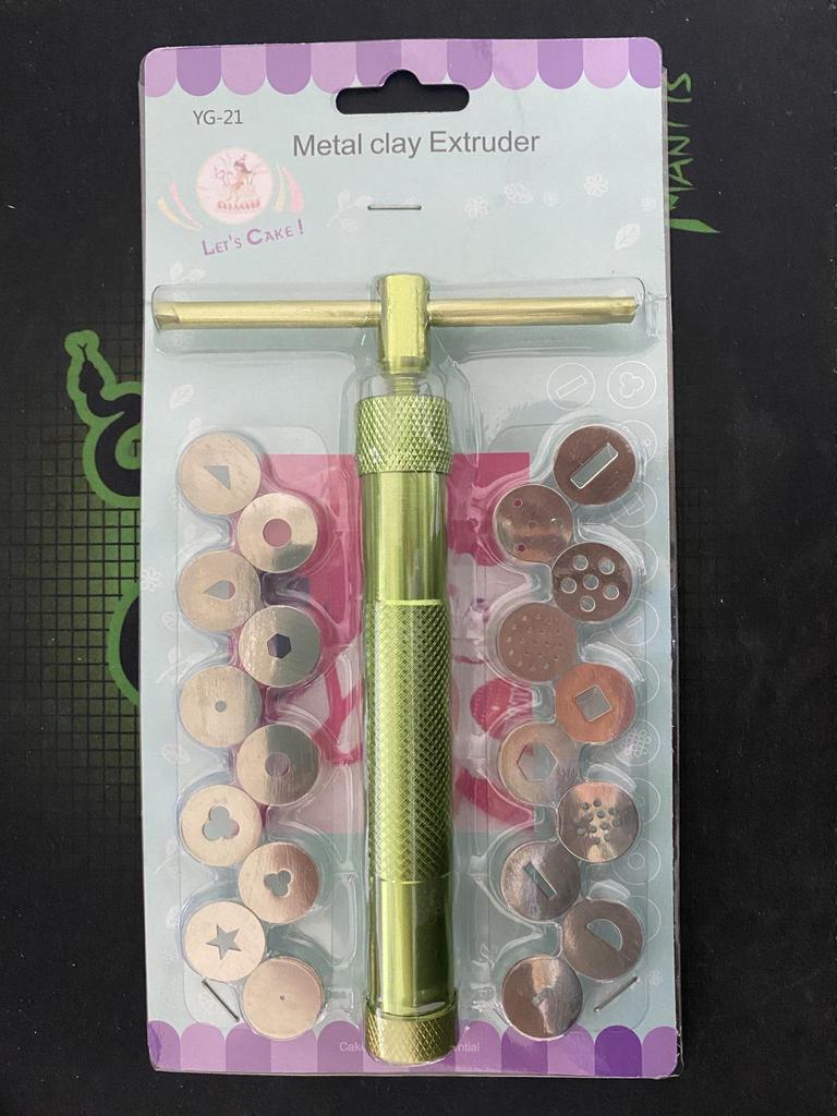 Набор DIY Экструдер из нержавеющей стали для глины и запекания - 20 фигурных формочек