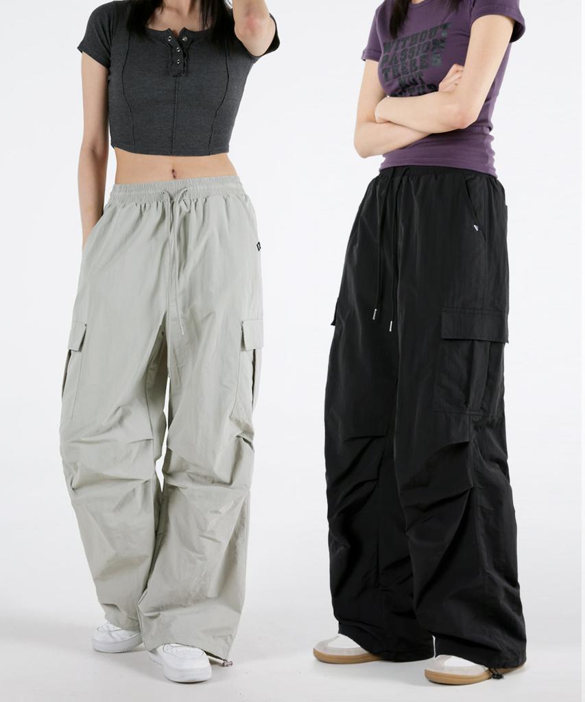 UMM Women'S Clean Key Long Short Cargo Wide Pants 3 Colors