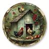 Ретро Металлическая табличка с животными и растениями 20x20 см Винтажная жестяная табличка с растениями Настенный декор