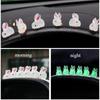 Автомобильный светящийся орнамент кролик авто милый ветер целебный креативный авто интерьер украшения принадлежности декоративные аксессуары интерьер