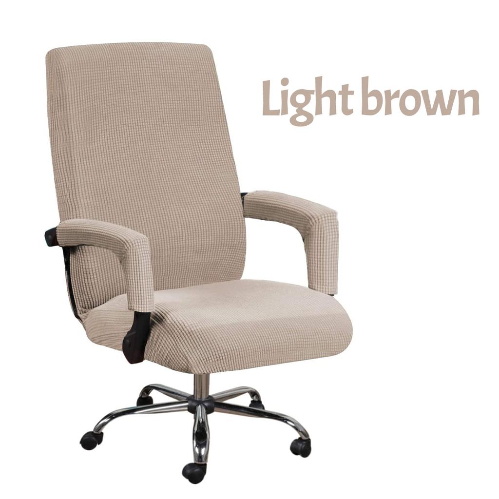 Большой XL/L простой эластичный чехол для офисного стула с 2 шт., чехол на подлокотник, полный охват, чехол для игрового стула, подушка сиденья, моющаяся