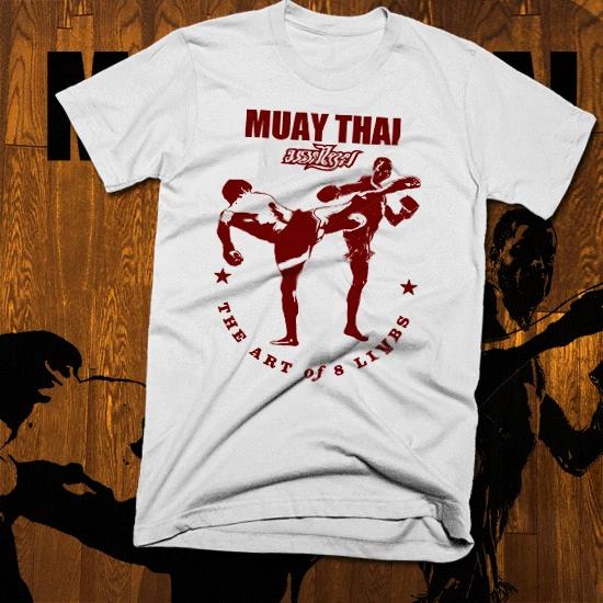 Футболка Кикбоксер Муай Тай UFC/MMA Таиланд Як Сант Удар локтем Тайский боксер