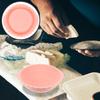 Большая складная силиконовая корзина для расстойки хлеба, круглая корзина Баннетон, кухонные принадлежности для выпечки хлеба на закваске