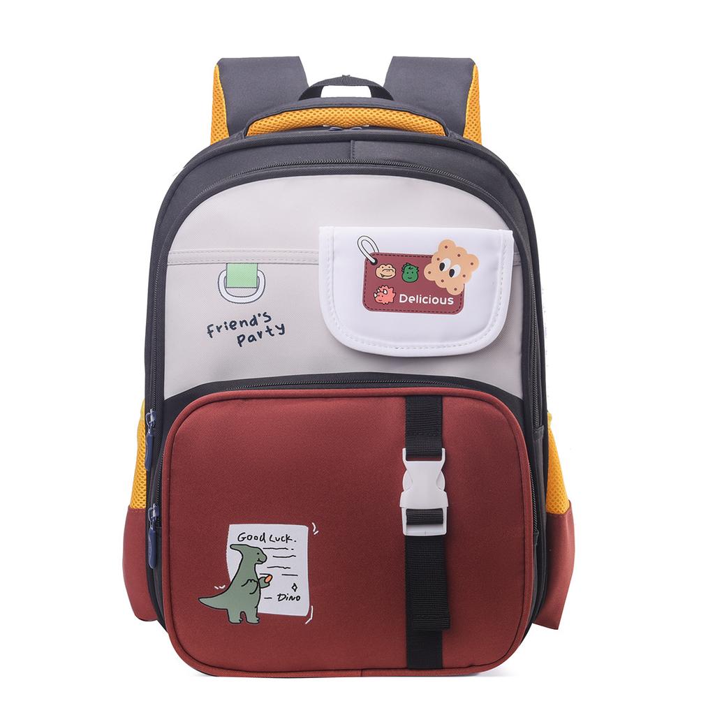 Ранец для начальной школы, легкий рюкзак с защитой позвоночника для снижения нагрузки, детский школьный рюкзак большой вместимости с несколькими отделениями