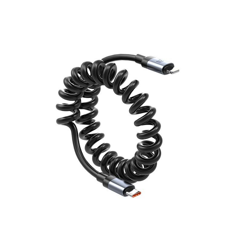 100W Dual Type-C Fast Charging Retractable Cable for Apple & Huawei Honor