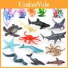 Высококачественный набор мини-фигурок морских существ из ПВХ с Дельфином, Черепахой, Крабом, Осьминогом