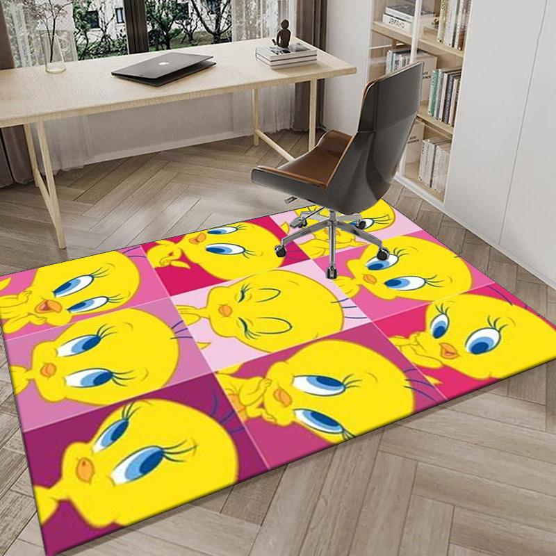 Yellow Bird Carpet, Chair Rug,Rug for Office Bedroom living rooms, Doormat decor Fan Gift Christmas Gift