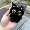 1 шт. Милый плюшевый брелок-игрушка в виде черного кота, креативная кукла, маленькая подвеска, аксессуары для сумки, подарки на день рождения для мальчика и девочки