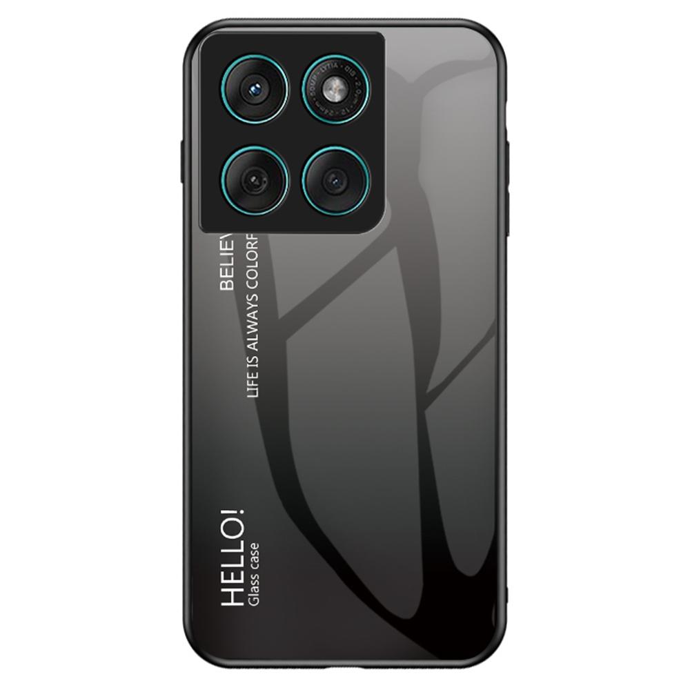 Чехол для Motorola Edge 60 Fusion 5G/Edge 60 5G Защита от царапин Закаленное стекло+ПК+ТПУ Чехол для телефона