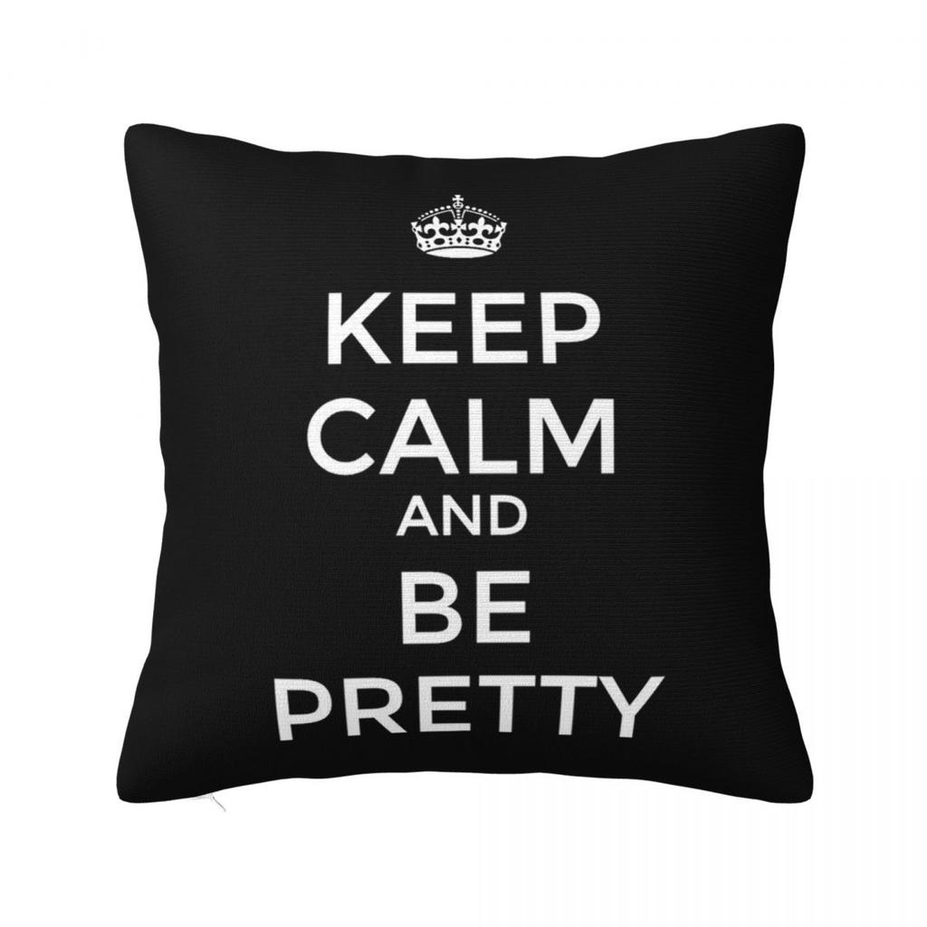 Keep Calm Queen Crown Letter Pillowcase Cushion Comfort Throw Pillow Sofa Decorative Cushions Used for Home Bedroom Living Room