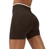 Women's Casual Hip-lifting Seamless Color Block Yoga Fitted Sports Shorts