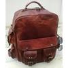 Мужской БОЛЬШОЙ Рюкзак Натуральная Коричневая Винтажная Кожаная Сумка Для Ноутбука Рюкзак Дорожная Сумка
