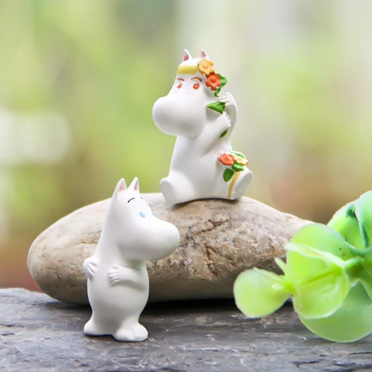 Resin Moomin Micro Landscape Hippo With Creative Diy Craft For Promotional Gifts And Holiday Decoration