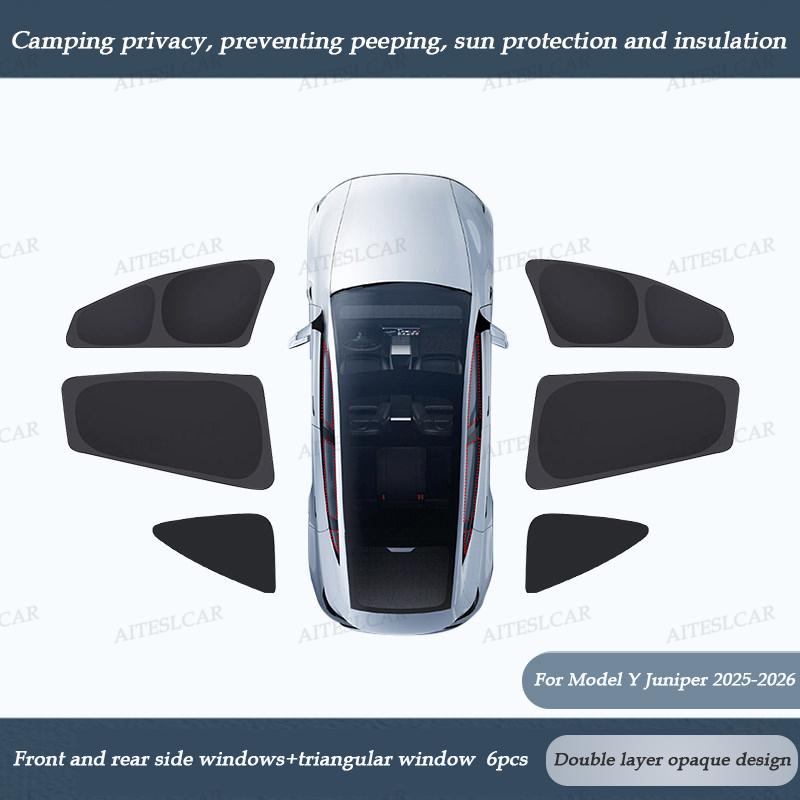 AITESLCAR Для Tesla Model Y Juniper /Launch 2019-2025 2026 Надувной матрас для кемпинга на открытом воздухе Замшевая ткань Автомобильная кровать для путешествий NH0