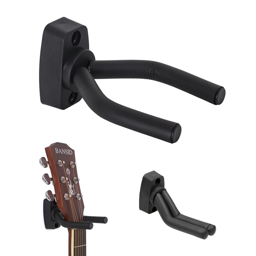 1 Pcs Guitar Hanger Hook Holder Violin Ukulele Metal Sponge Wall Mount Stand Rack izable Fit Bracket Guitar Accessories
