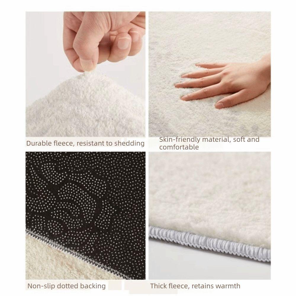 Non-Slip Bedroom Rug Stain Resistant Home Decor Carpet Practical Cat-Shaped Area Rug Nursery Room