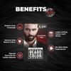 Beardo Краска для бороды для мужчин Натуральный черный 60 мл Стойкая Без аммиака Легко наносится Не оставляет пятен Краска для волос бороды Безопасна для кожи