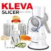 KLEVA Супер-слайсер для тонкой нарезки и с тремя вращающимися лезвиями из нержавеющей стали для овощей и Отличный подарок [Официальный] Слайсер, Экономия времени при терке,