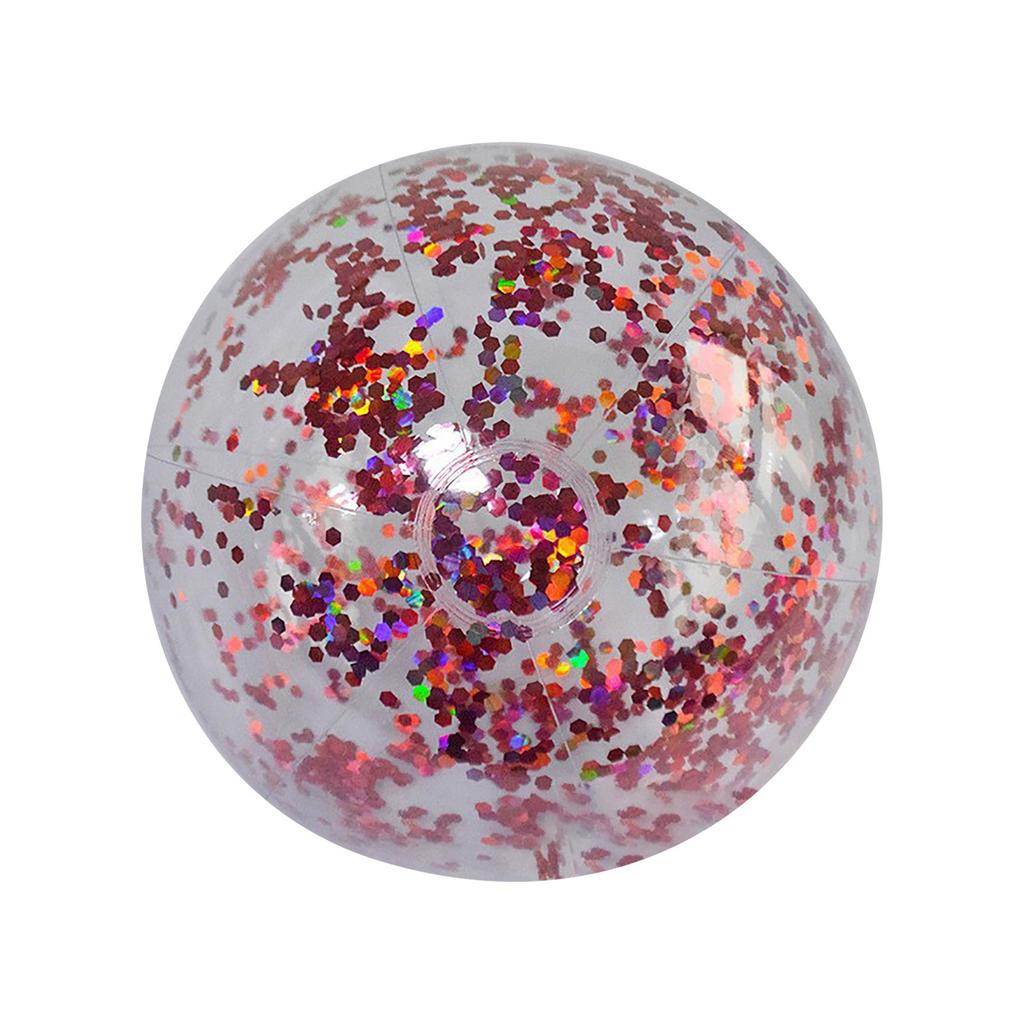 40CM PVC Inflatable Sequin Beach Ball Sports Luminous Ball
