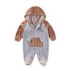 Newborn Baby Boy And Girl Infant Hooded Clothing Velvet Winter Spring One Piece Kid Long Sleeve Kidswear Aapparel Newborn Suits Tddler Romper