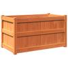 Plant Pot Wax Brown 90 x 50 x 50 cm Solid Pine Wood