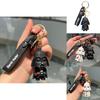 Adorable Cartoon Darth Vader Car Keychain Cute Pvc Soft Pendant Key Accessory