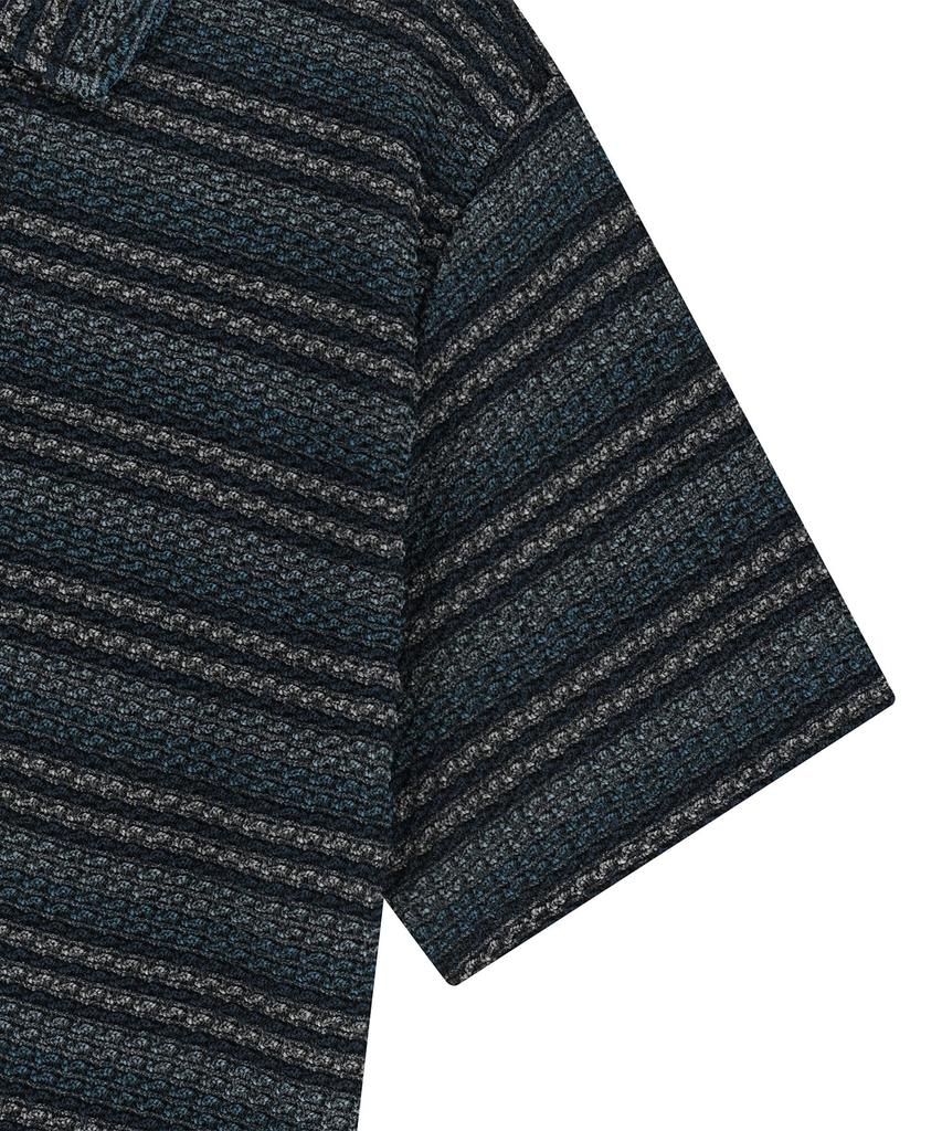 ENDOOR Vintage Stripe Crochet 1/2 Shirts (Vtg Blue)