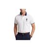 Polo Ralph Lauren SS22 Color Block Cotton Short Sleeve Polo Shirt Men Tops White MNPOKNI1N821681-100